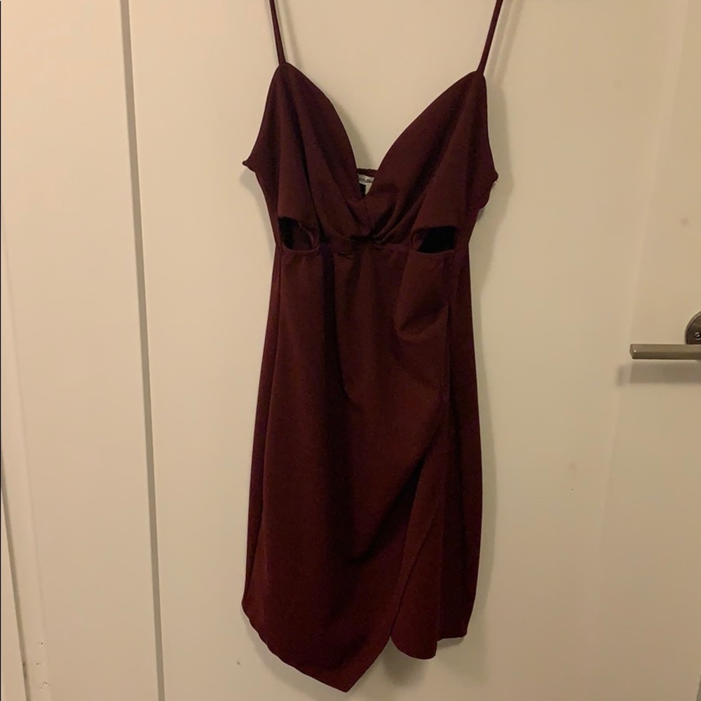 Charolette Russe mini dress with side cut outs